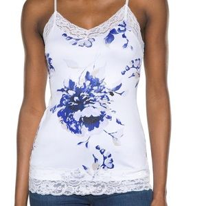 NWOT White House Black Market Wide Lace Stretch Cami - Medium